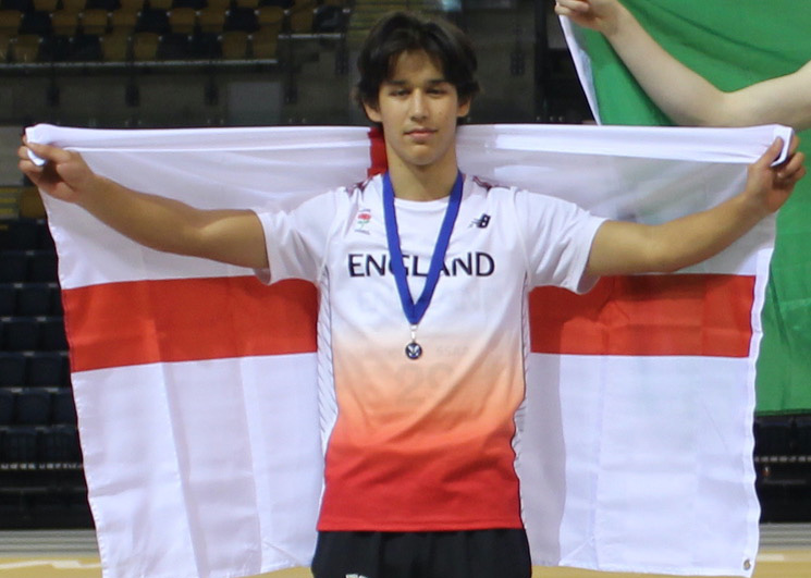 Stephen Simmonds on podium